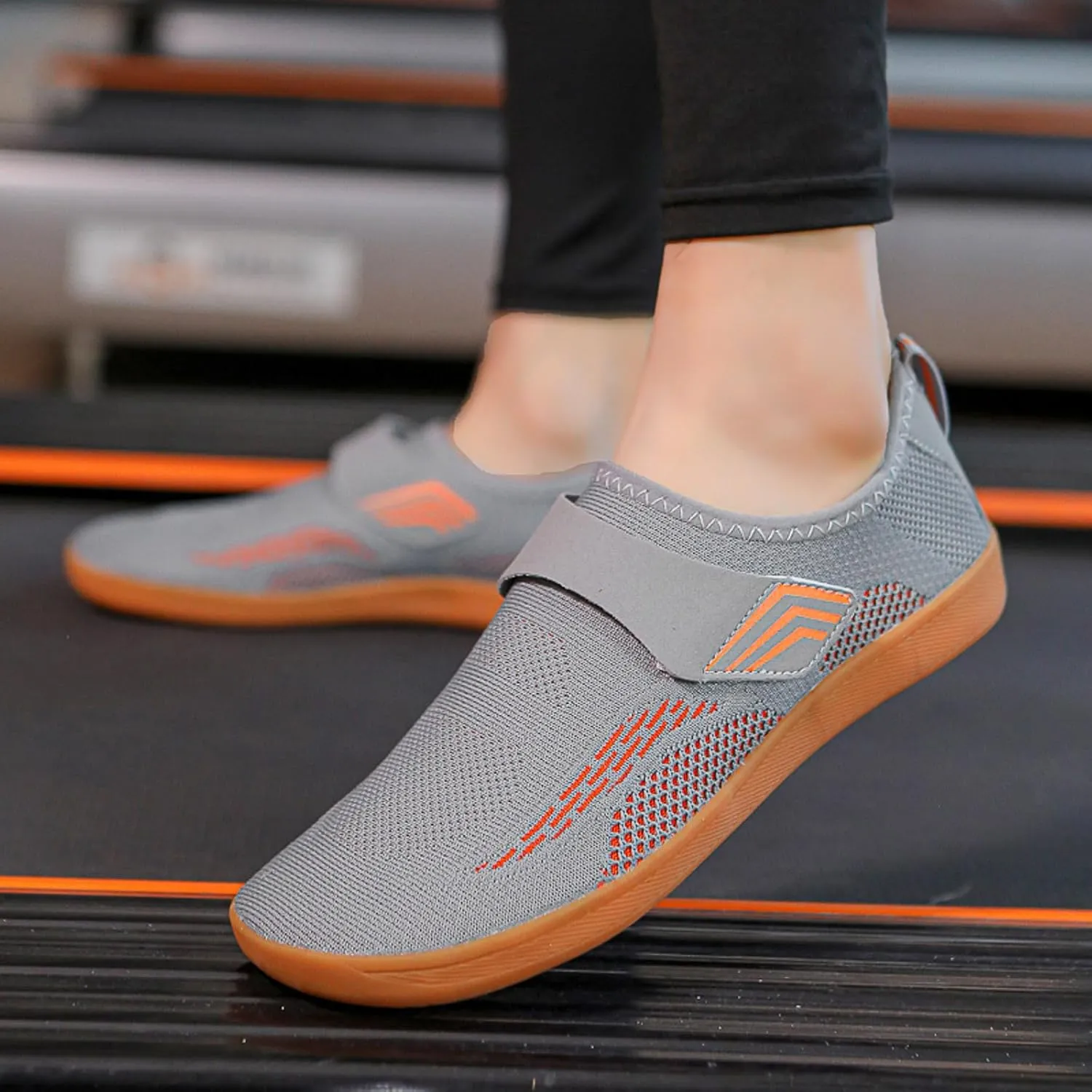 Slip on Walking Shoes for Men Comfy Knitted Memory Foam Breathable Fashion Sneakers Non Slip Travel Jogging Training Gym Shoes Wide Width
