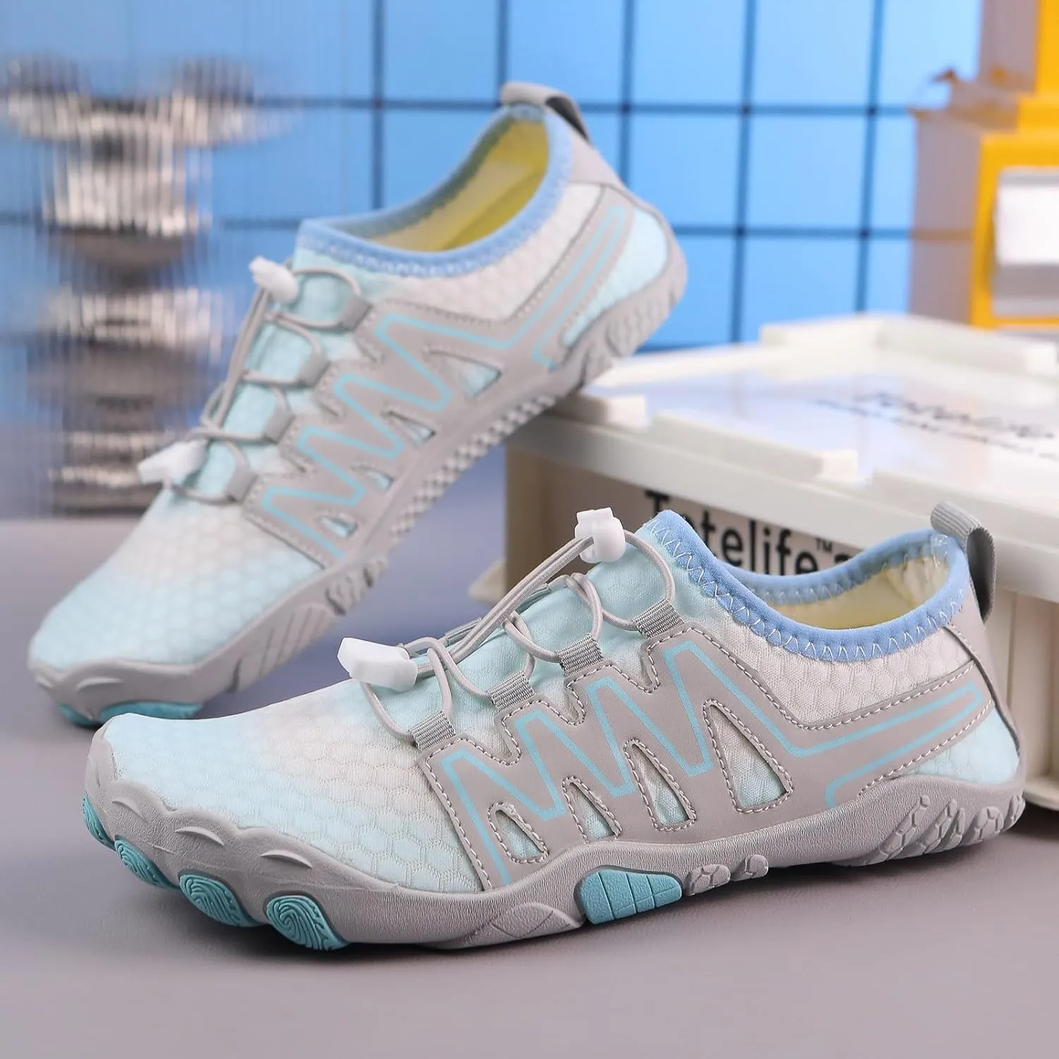 Slip on Walking Shoes for Men Comfy Memory Foam Hiking Shoes Ultra Lightweight Breathable Fashion Sneakers Lace Up Non Slip Travel Jogging Training Gym Shoes Wide Width