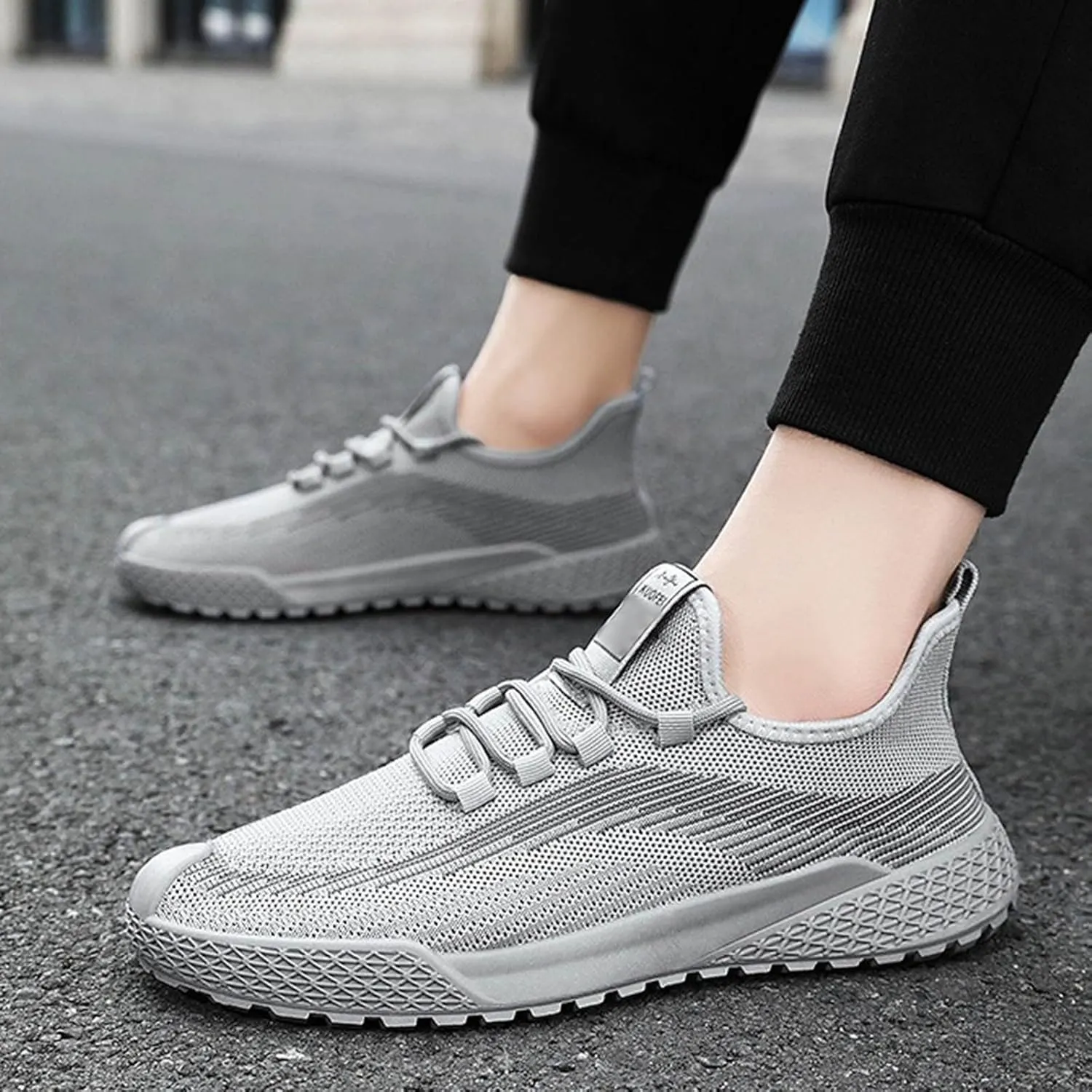 Slip on Walking Shoes Men Casual Dressy Memory Foam Ultra Lightweight Breathable Fashion Sneakers Non Slip Travel Jogging Training Gym Shoes Wide Width