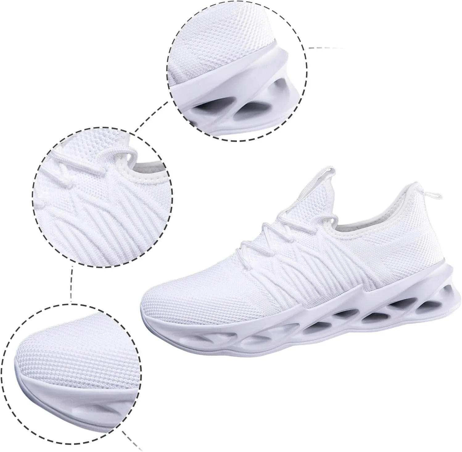 Slip on Walking Shoes Men Comfort Memory Foam Breathable Fashion Sneakers Non Slip Arch Support Cushioning Athletic Running Shoes