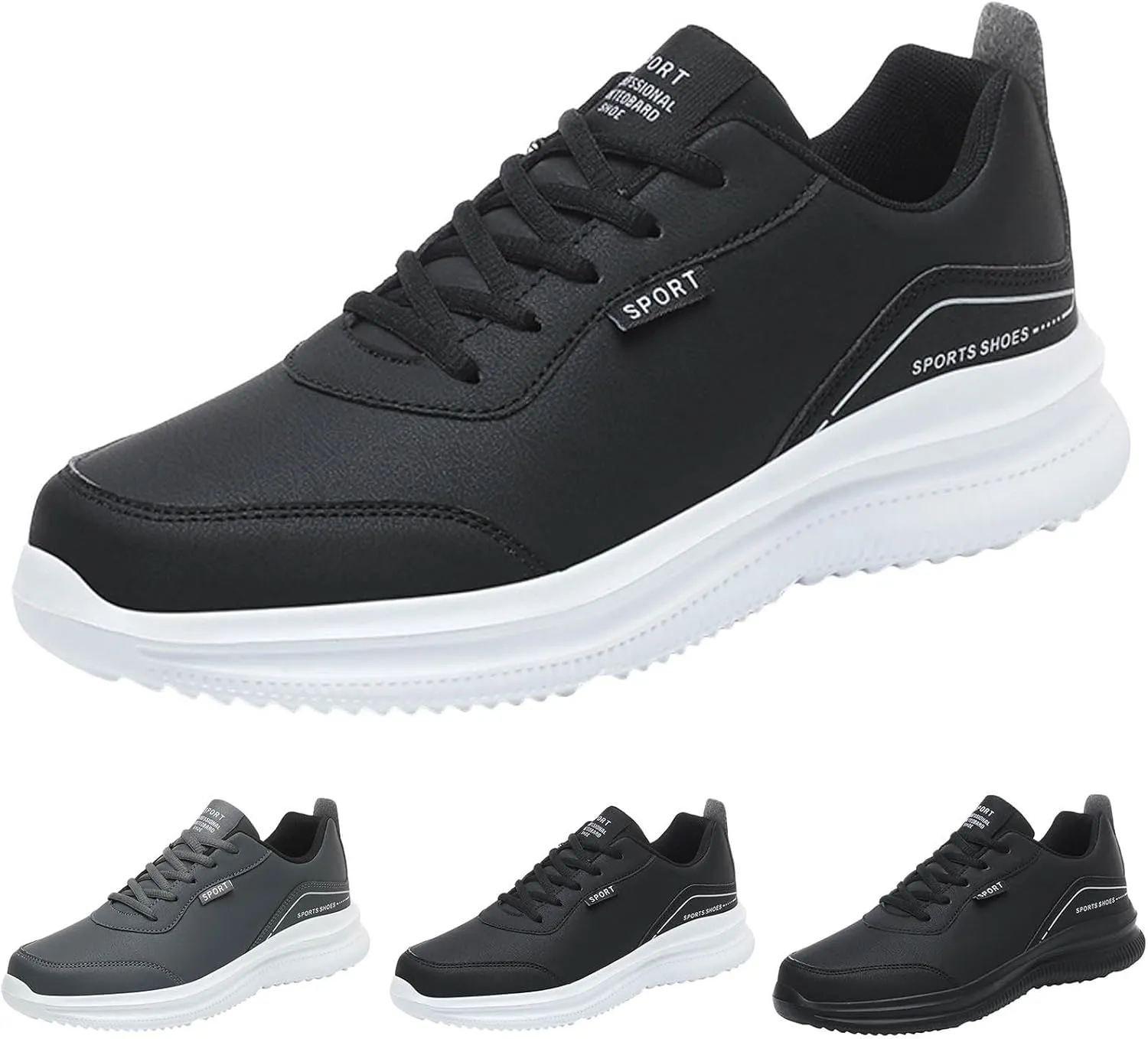 Slip on Walking Shoes Men Comfort Memory Foam Breathable Lightweight Fashion Sneakers Non Slip Arch Support Cushioning Athletic Running Shoes