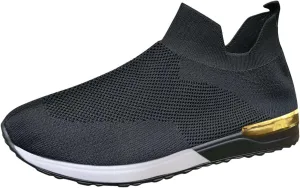 Tennis Shoes Womens Walking Wine Red Zapato Antiderrapante Mujer Black Sneakers for Women Comfortable for Work Womens Walking Shoes Slip On Sneakers Women Orthopedic Sneakers Walking Shoes