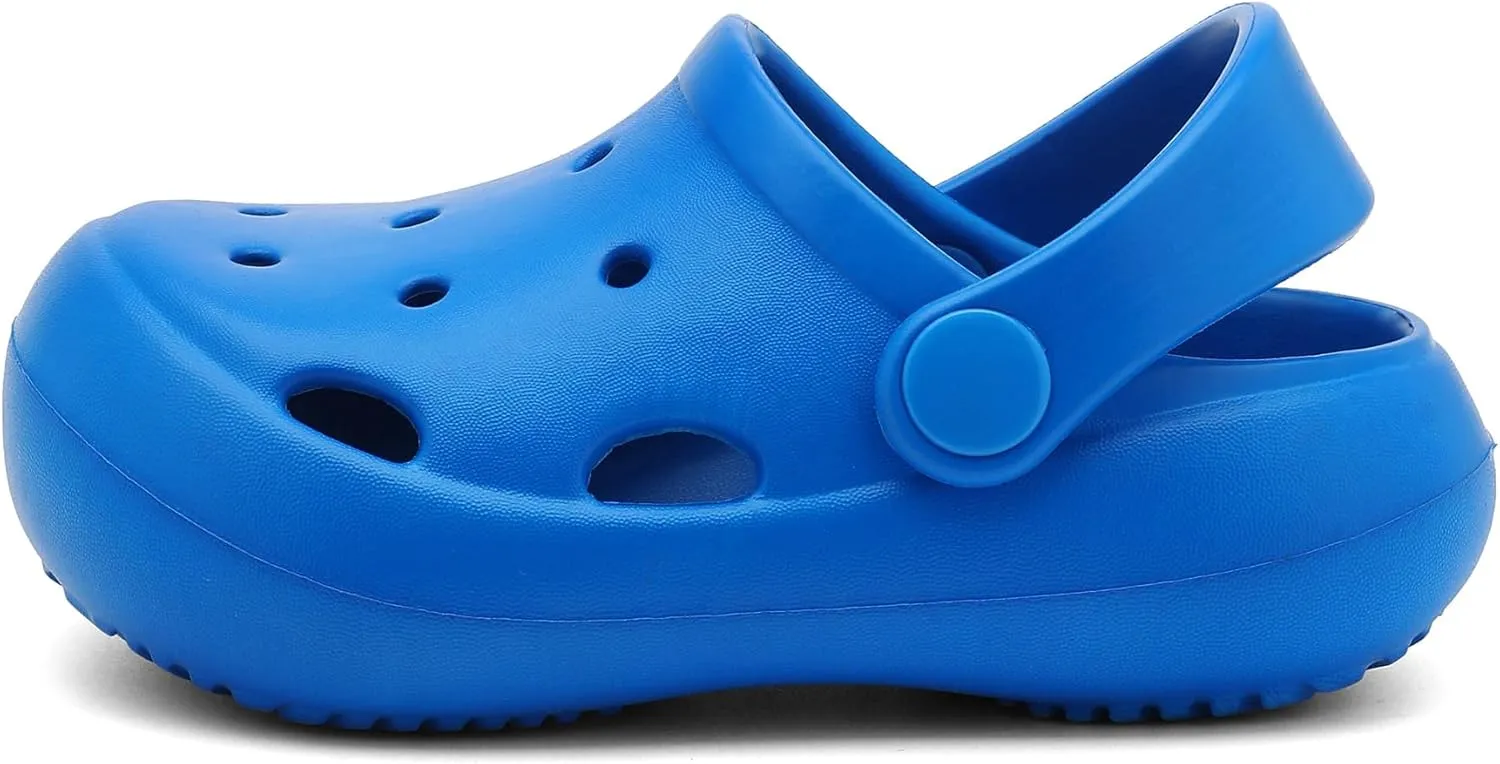 Toddler Classic Clogs Skin-Friendly Comfy Lightweight Boys Girls Slip On Water Shoes