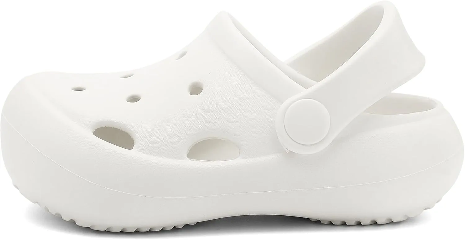 Toddler Classic Clogs Skin-Friendly Comfy Lightweight Boys Girls Slip On Water Shoes
