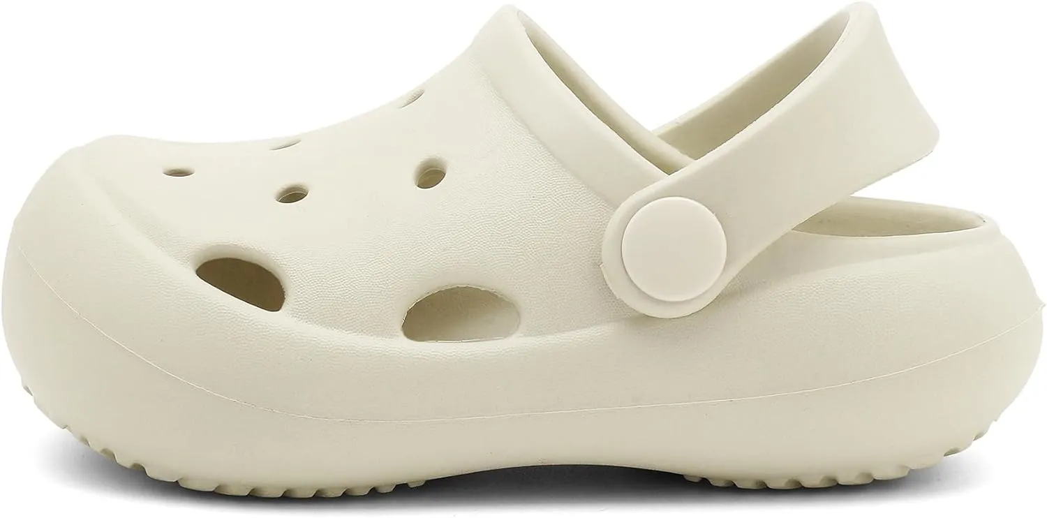 Toddler Classic Clogs Skin-Friendly Comfy Lightweight Boys Girls Slip On Water Shoes