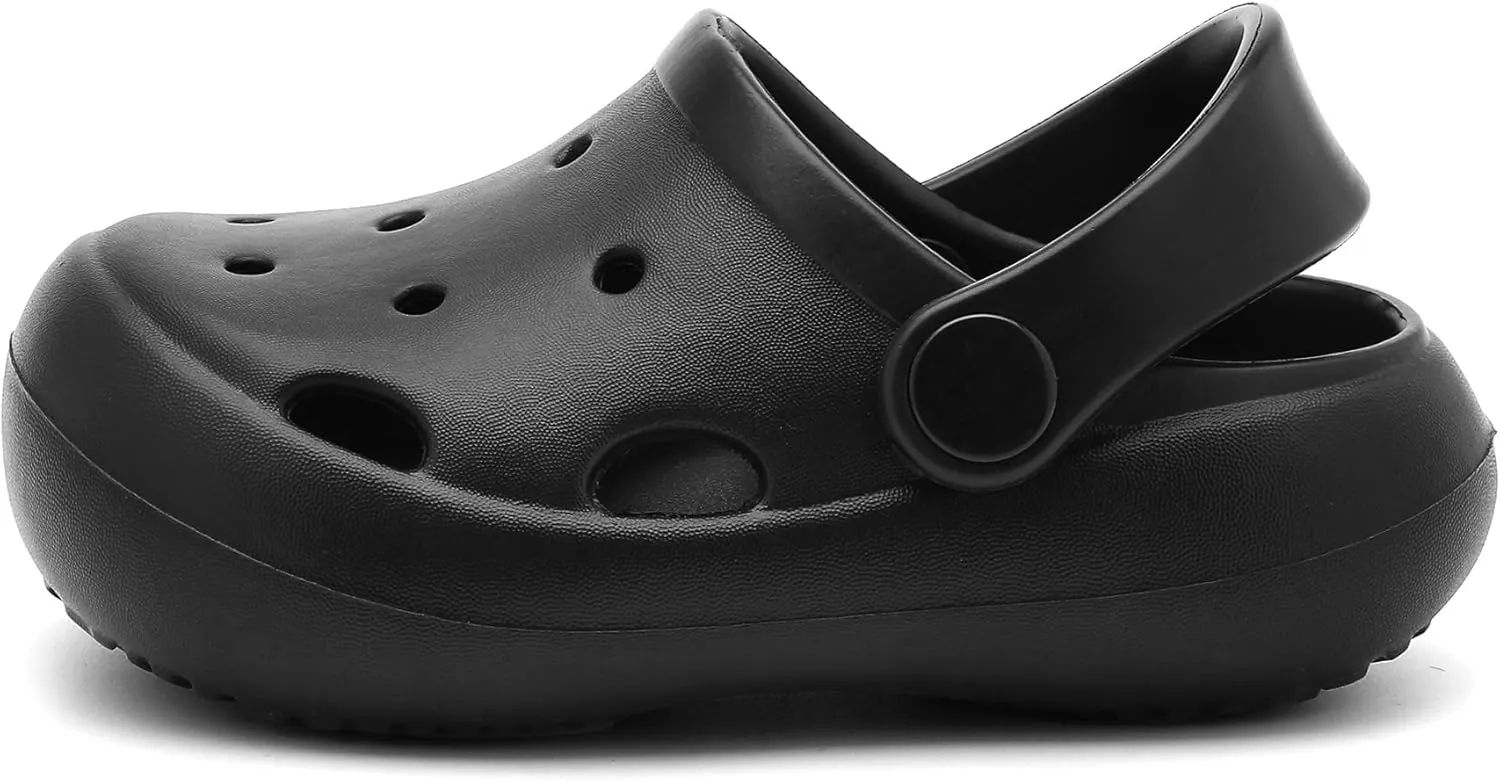 Toddler Classic Clogs Skin-Friendly Comfy Lightweight Boys Girls Slip On Water Shoes