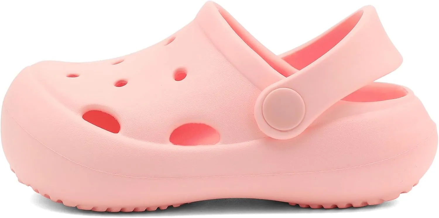 Toddler Classic Clogs Skin-Friendly Comfy Lightweight Boys Girls Slip On Water Shoes