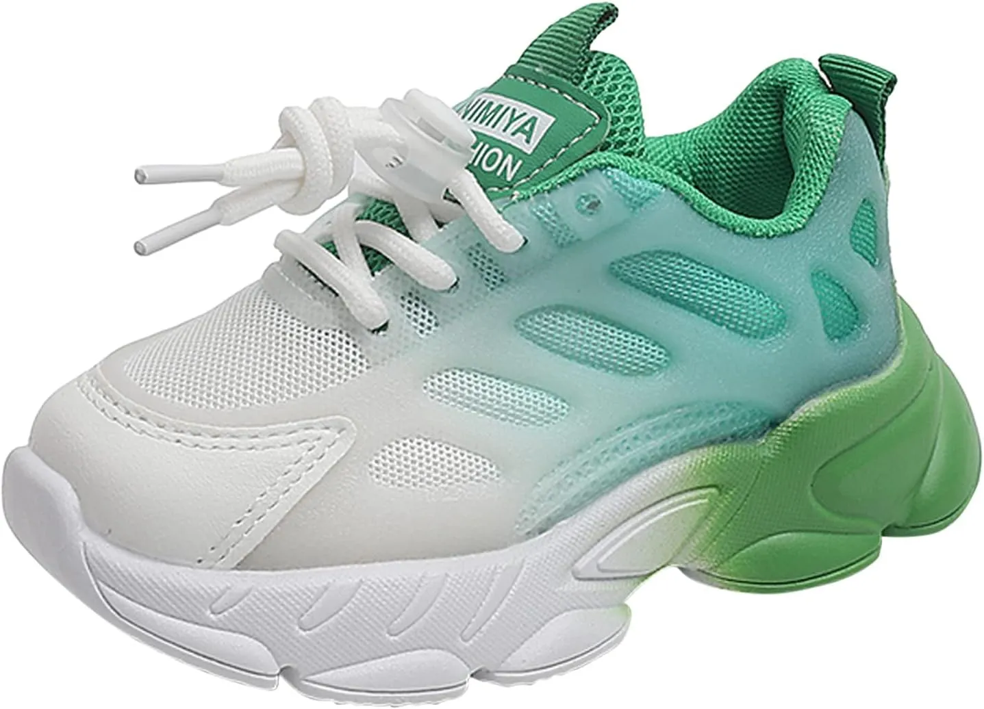 Toddler Girls Boys Gradient Color Lightweight Sneakers Mesh Breathable Anti Slip Soft Comfy Tennis Shoes Unisex