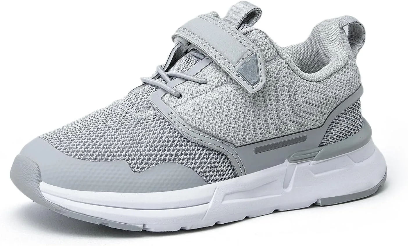 Toddler Sport Sneakers with Hook and Loop Closure - Lightweight Athletic Running Shoes for Boys and Girls