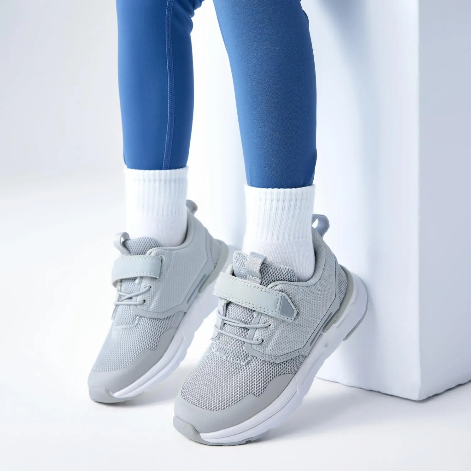 Toddler Sport Sneakers with Hook and Loop Closure - Lightweight Athletic Running Shoes for Boys and Girls
