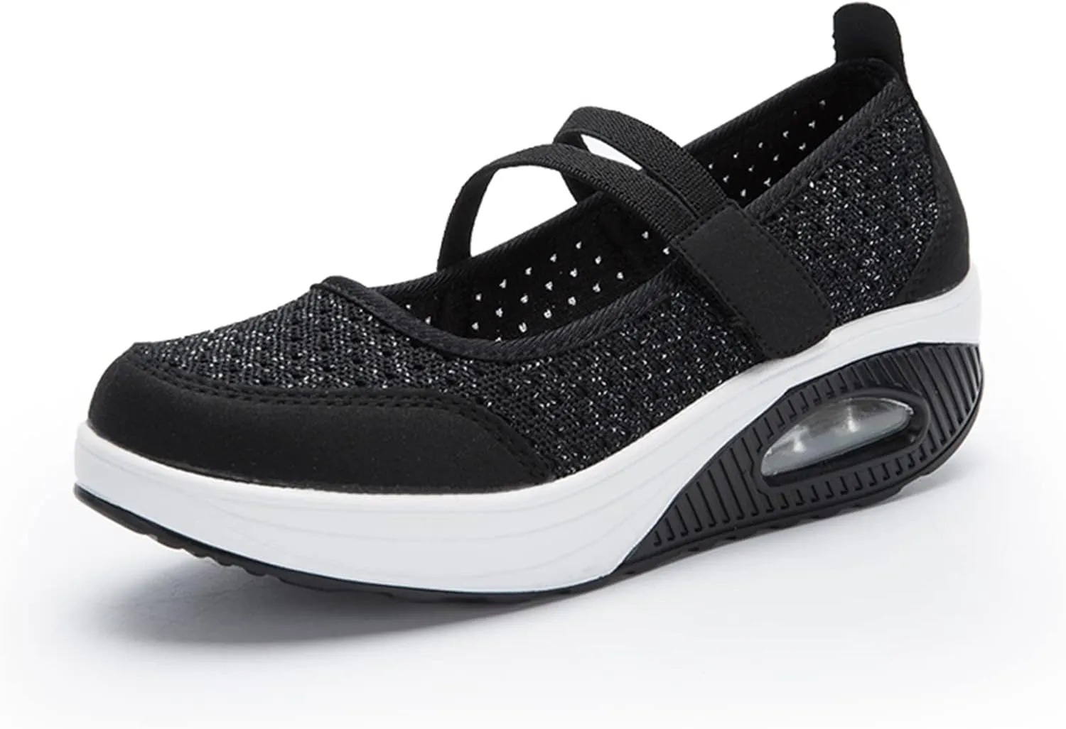 Touchmosees Women's Daily Walker Air Cushion Orthopedic Diabetic-Friendly Wedge Sneaker