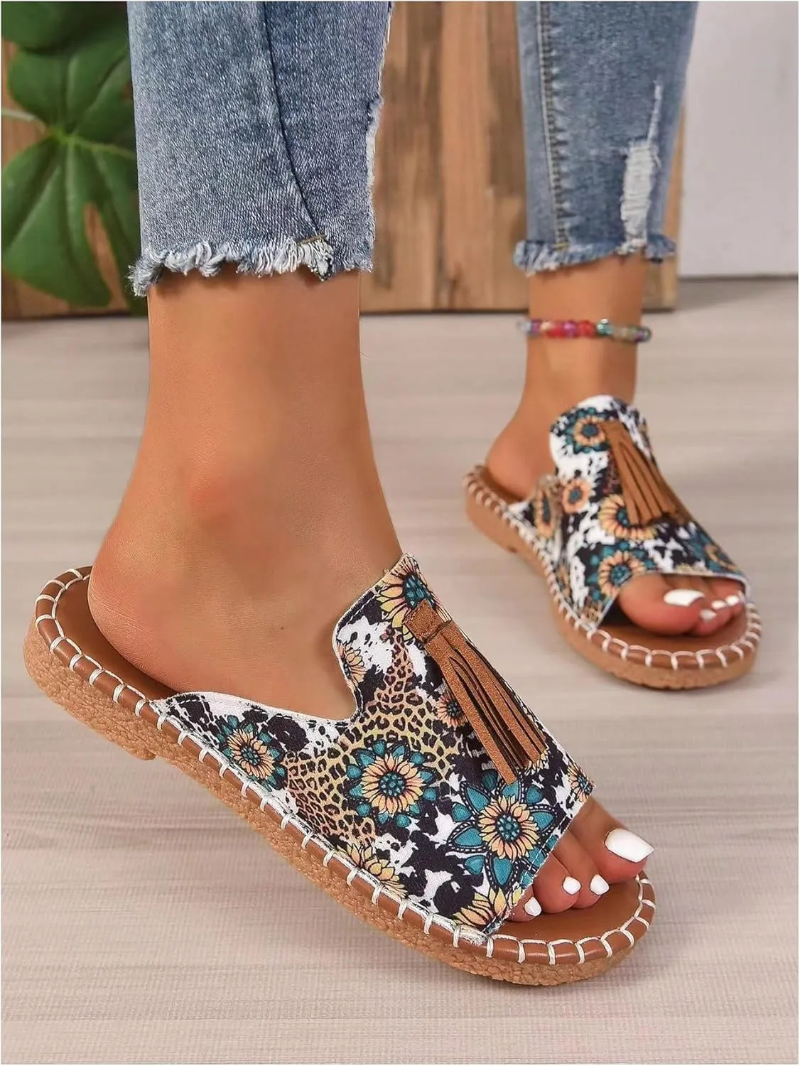 Verdusa Women's Boho Sandals 2025 Casual Summer Flat Sandals