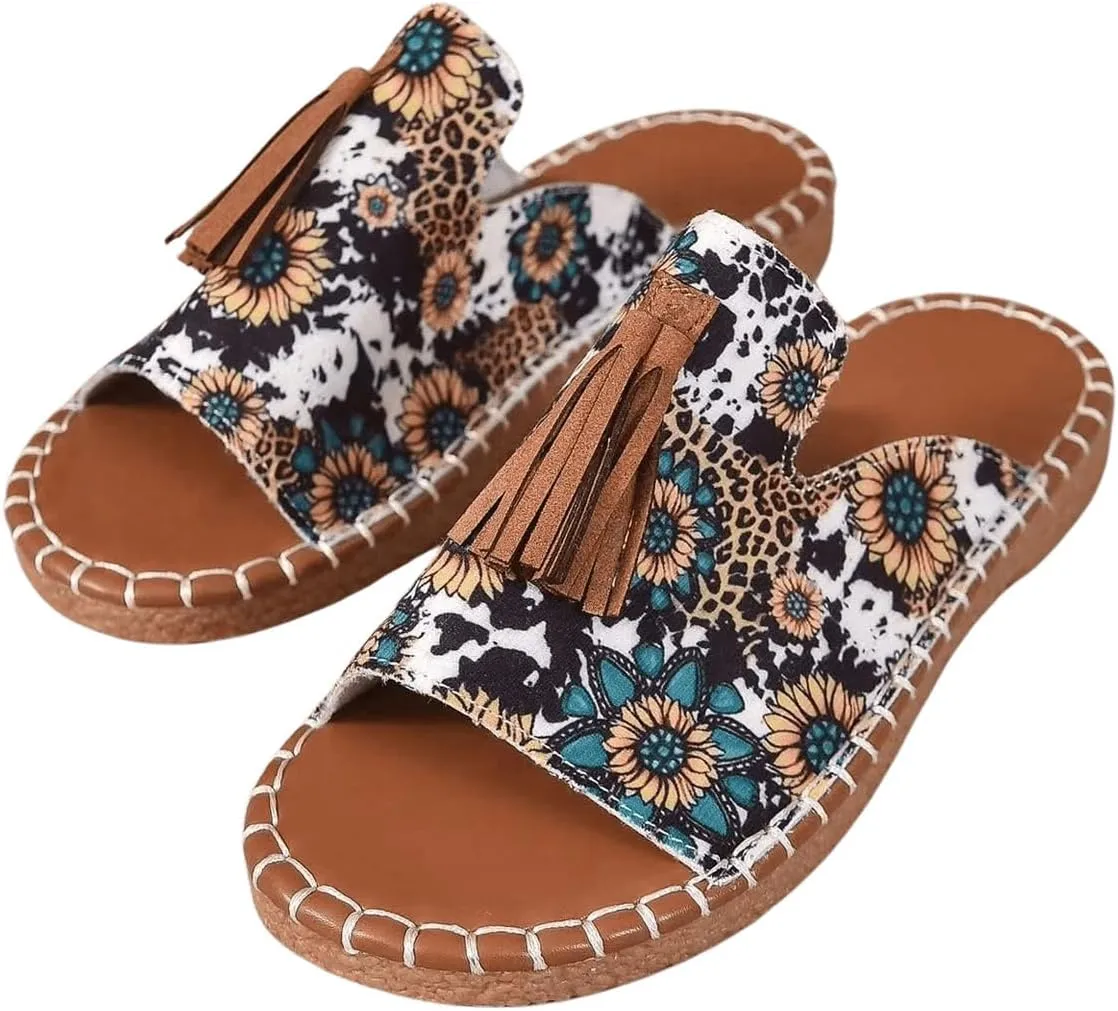 Verdusa Women's Boho Sandals 2025 Casual Summer Flat Sandals