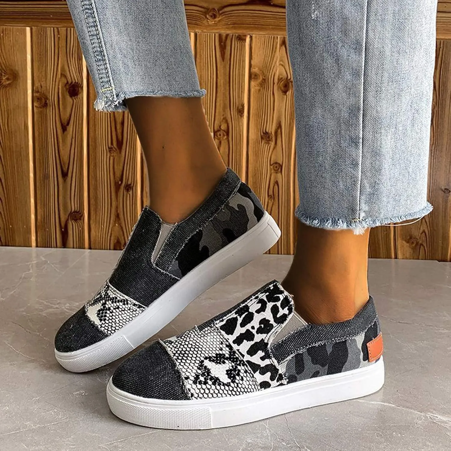 Walking Shoes Women Wide Toe Box Women's Athletic Shoes White Womens Walking Shoes Arch Support Non Slip Plantar Fasciitis Shoes Women Women's Slip On Shoes Size 7