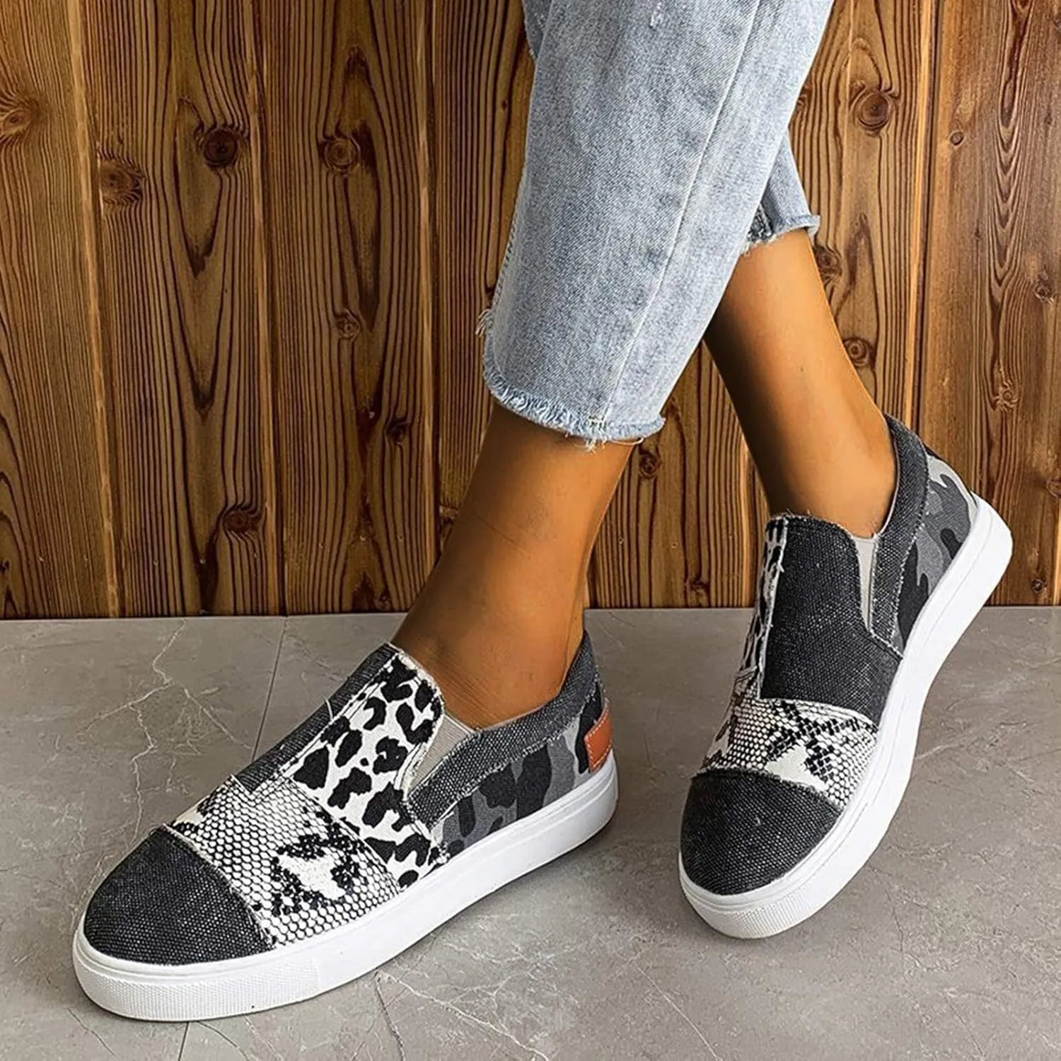 Walking Shoes Women Wide Toe Box Women's Athletic Shoes White Womens Walking Shoes Arch Support Non Slip Plantar Fasciitis Shoes Women Women's Slip On Shoes Size 7