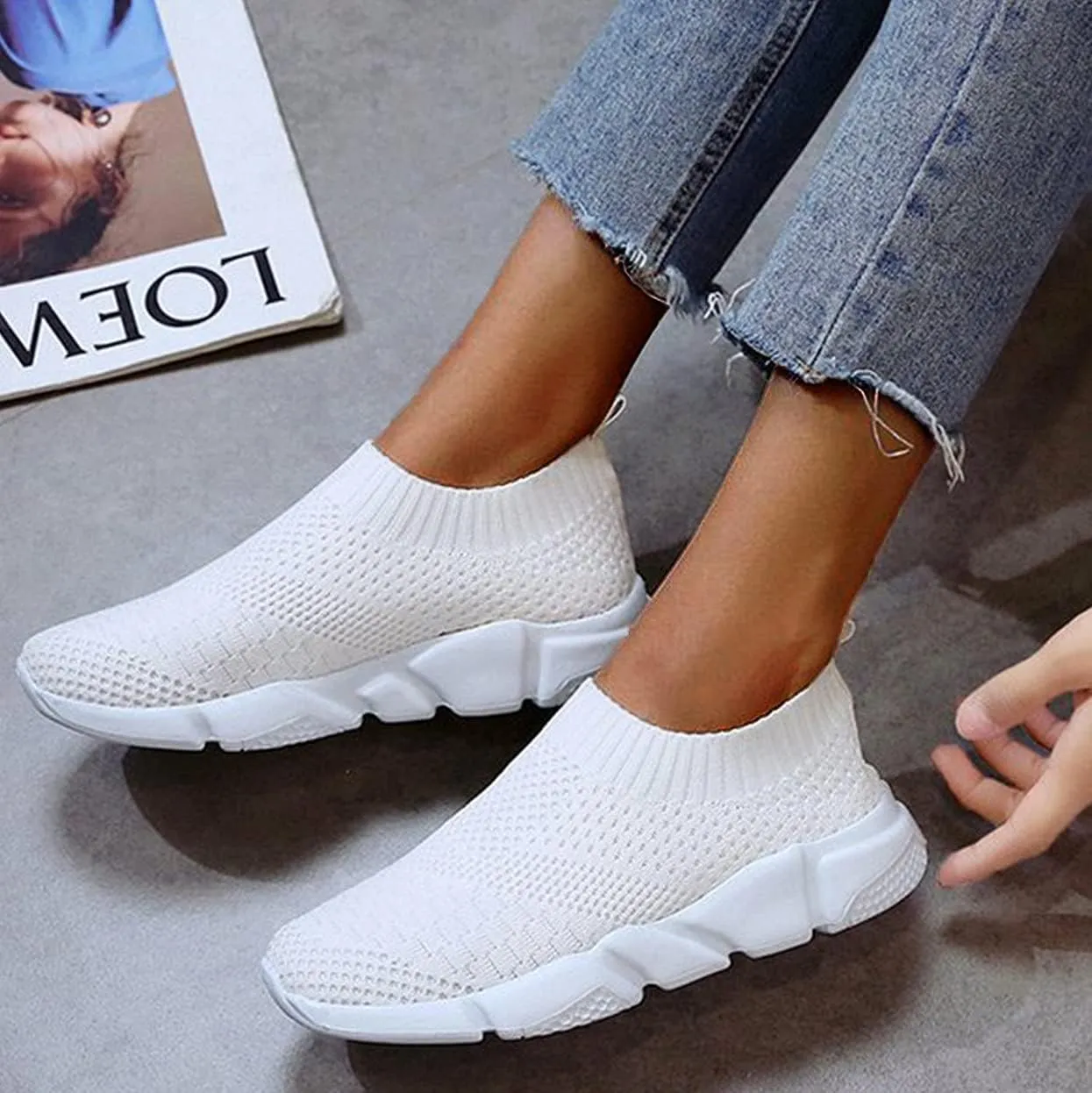 Wedge Heel Sneakers for Women Tenis Antideslizante para Mujer Negros Shoes for Women Sneakers Trendy Wide Bowling Shoes Women 8 Wide Womens Walking Sneakers with Arch Support Wide Width