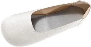 Women Flat Shoes Comfortable Round Toe Slip on Flats Summer Dressy Work Shoe Casual Ladies Wedding Walking Shoes Cute Penny Loafer Slip On Ballet Flat