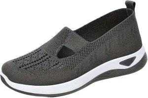 Women Walking Shoes Sock Sneakers Slip-On Breath Womens Running Shoes Wide Women Shoes Casual Women's Fashion Sneakers Black Tennis Shoe White Loafers