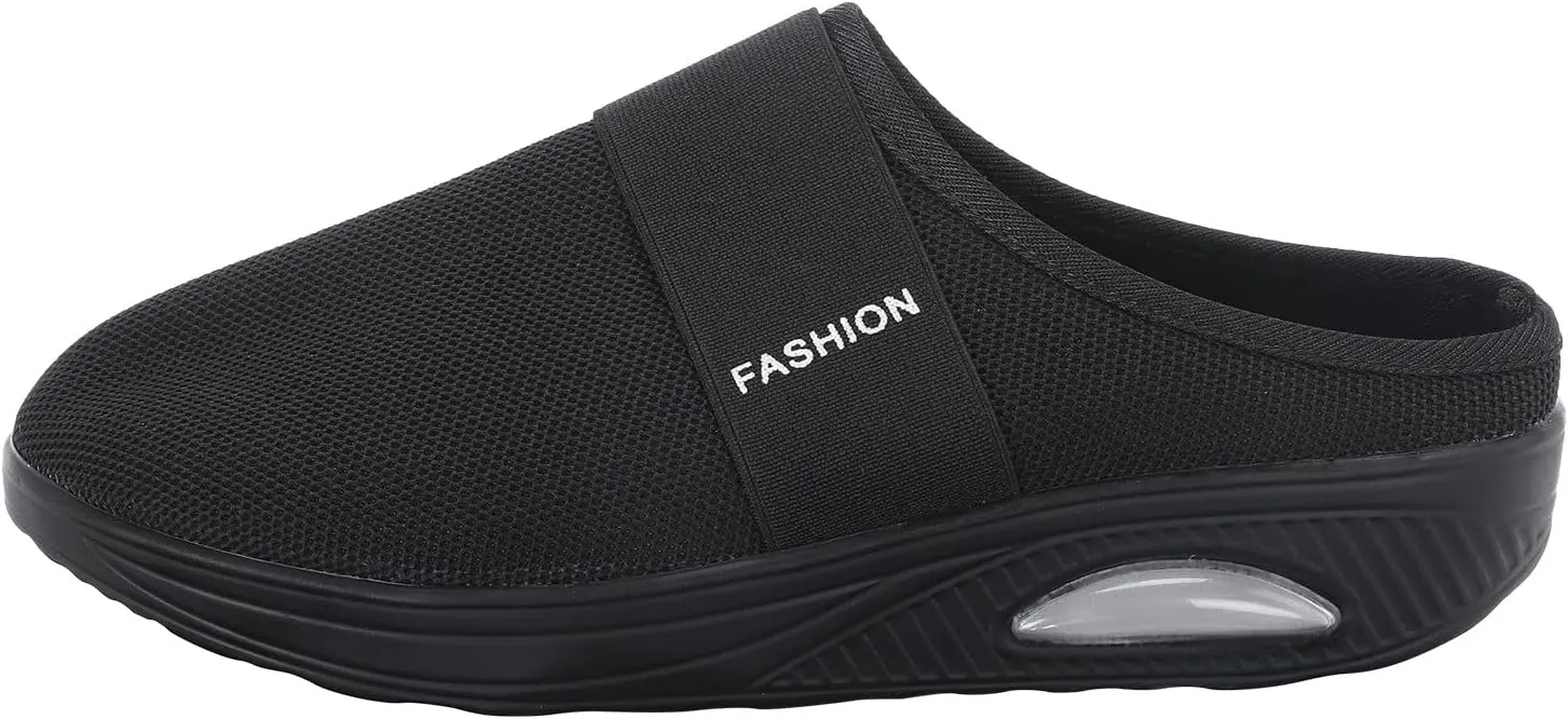 Women's Backless Slip on Mesh Sneakers Shoes Womens Running Shoes Comfortable Men Casual Dress Shoes Platform Sneakers Waterproof Tennis Shoe Cross Trainer Shoe