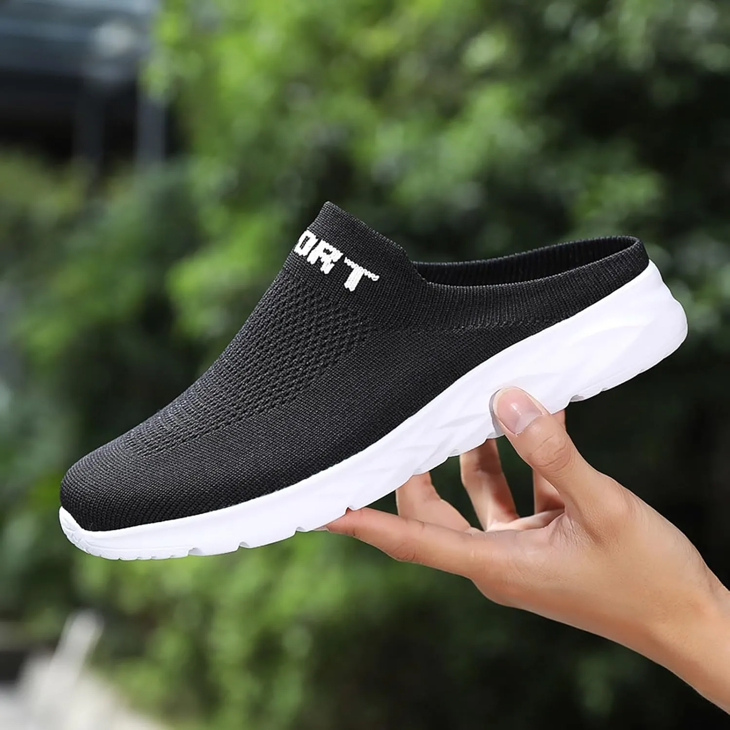 Womens Breathable Mesh Walking Mules Sneakers Running Shoes for Women High Top Ladies Casual Shoes Brown Sneakers Slip On Tennis Shoe Cross Trainer Shoe