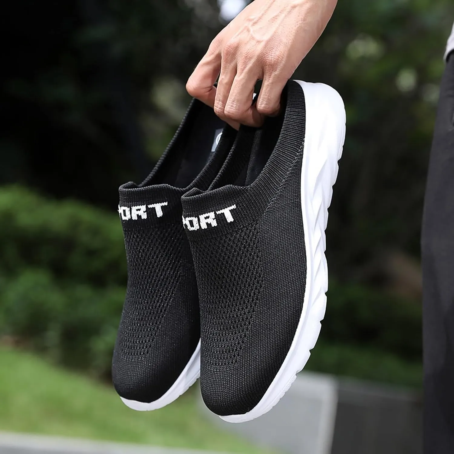 Womens Breathable Mesh Walking Mules Sneakers Running Shoes for Women High Top Ladies Casual Shoes Brown Sneakers Slip On Tennis Shoe Cross Trainer Shoe