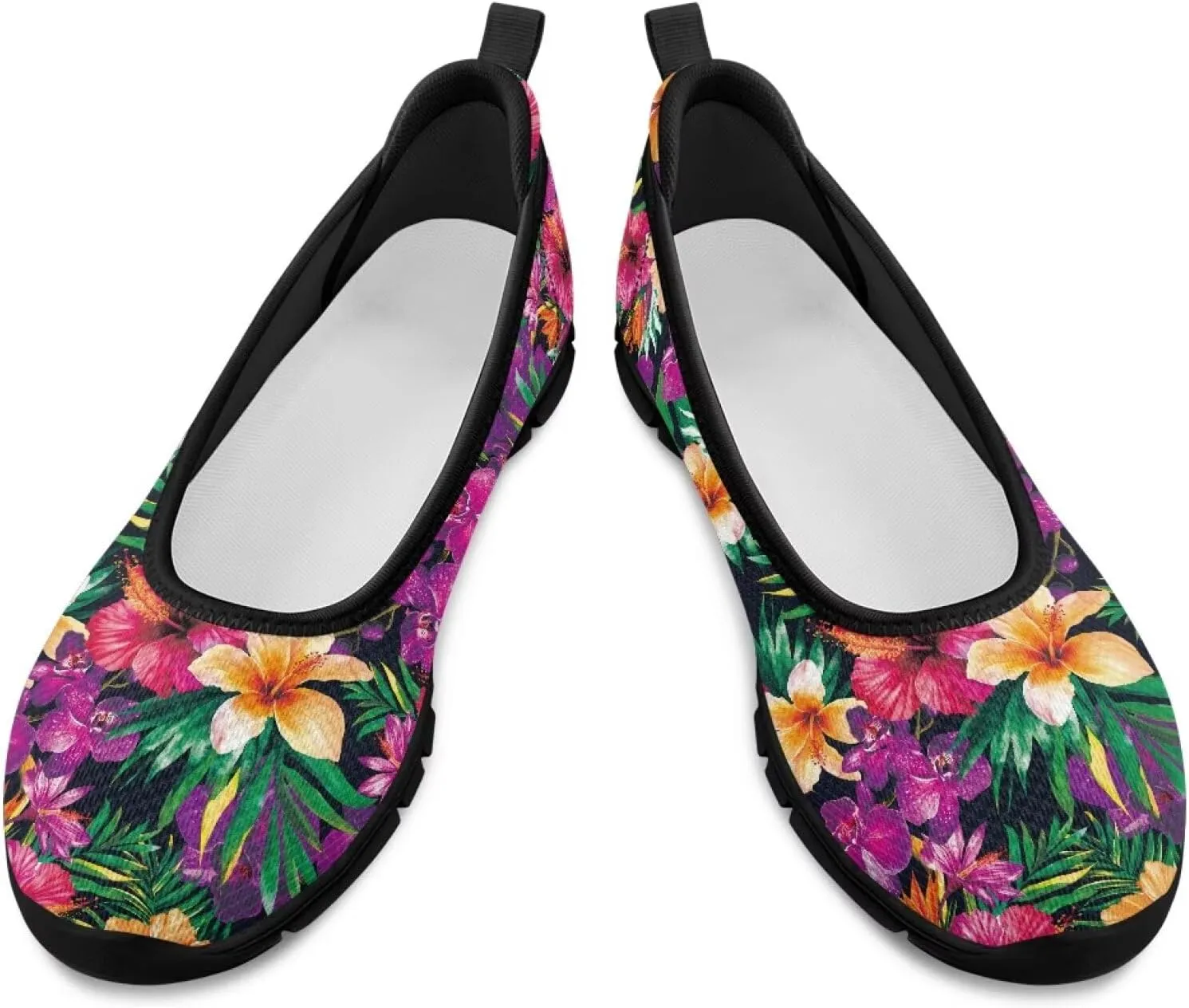 Women's Casual Slip-On Mesh Flat Lighweight Spring Work Shoes for Women with Anti-Slip Sole Size 6-10