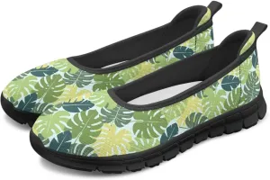 Women's Casual Slip-On Mesh Flat Lighweight Spring Work Shoes for Women with Anti-Slip Sole Size 6-10