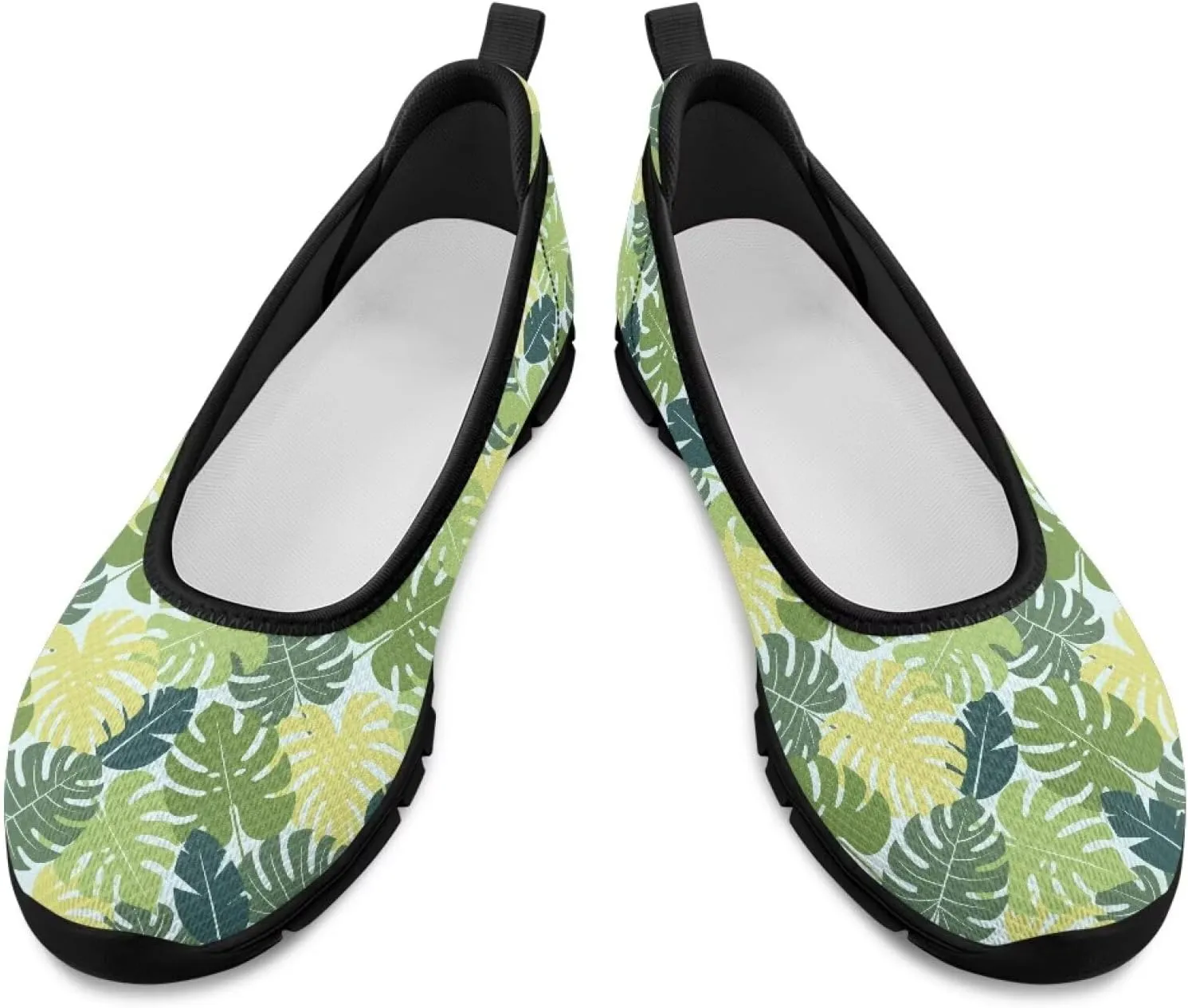 Women's Casual Slip-On Mesh Flat Lighweight Spring Work Shoes for Women with Anti-Slip Sole Size 6-10
