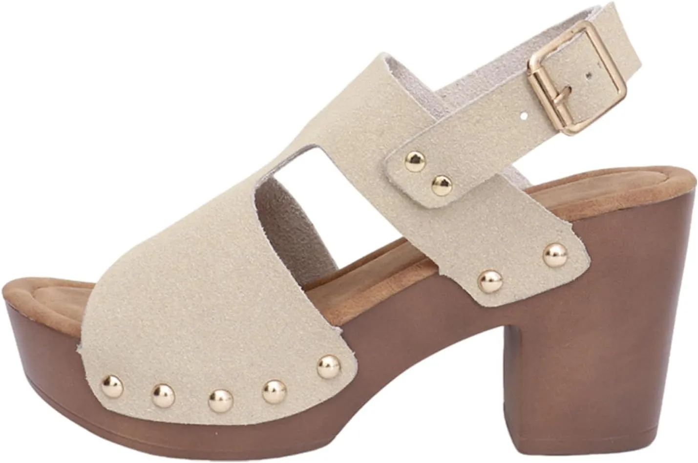 Women's Fashion Hollow Leather Wedge Sandals Casual Comfortable Shoes Sandals Women 42
