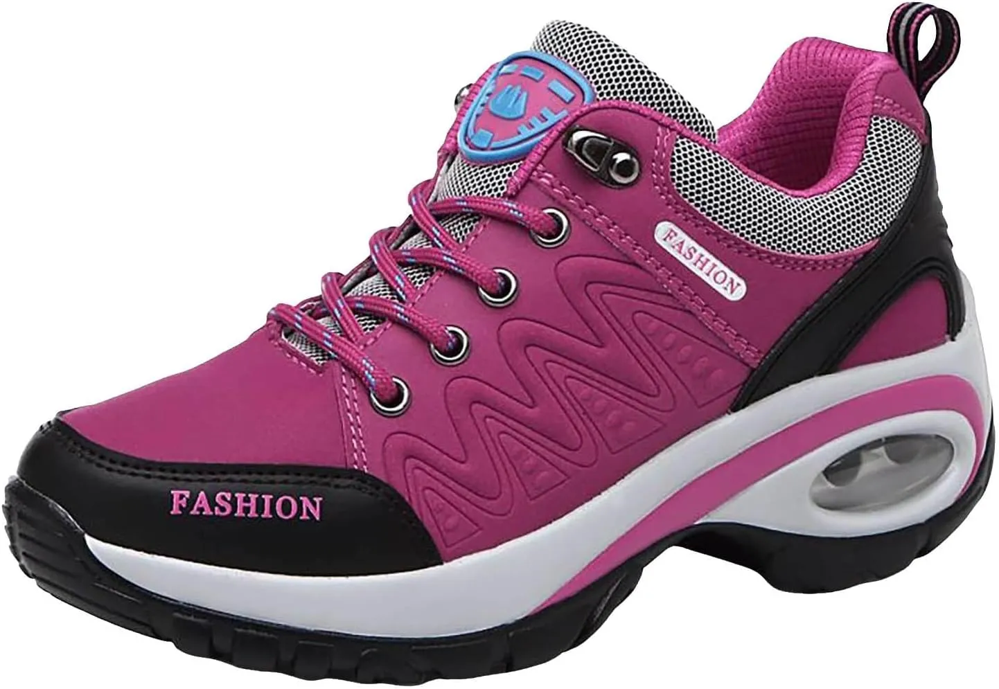 Womens Hiking Boots Orthopedic Wedge Arch Support Zipper Loafers Cloud Breathable Fahion Running Walking Causal Shoes