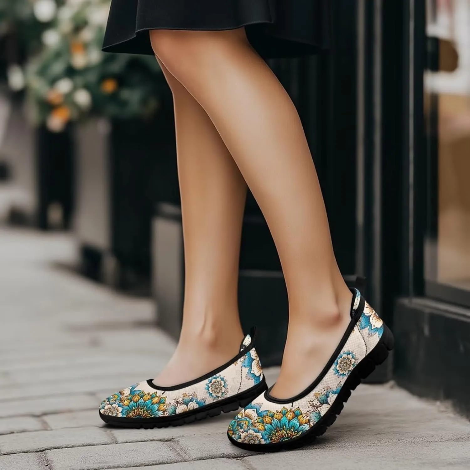 Women's Loafers Slip On Comfortable Casual Walking Flats Work Shoes Closed Dress Flats for Women Size 6-10