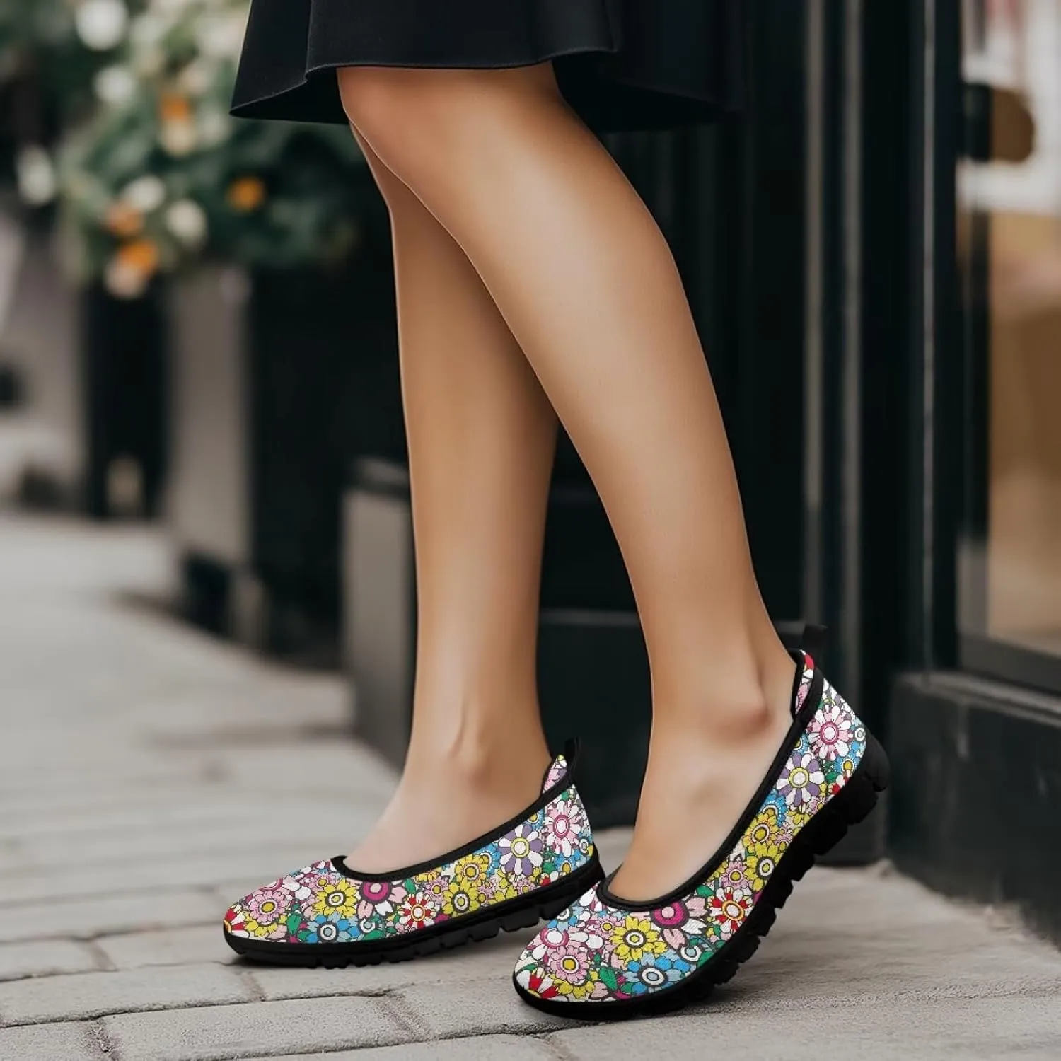 Women's Loafers Slip On Comfortable Casual Walking Flats Work Shoes Closed Dress Flats for Women Size 6-10