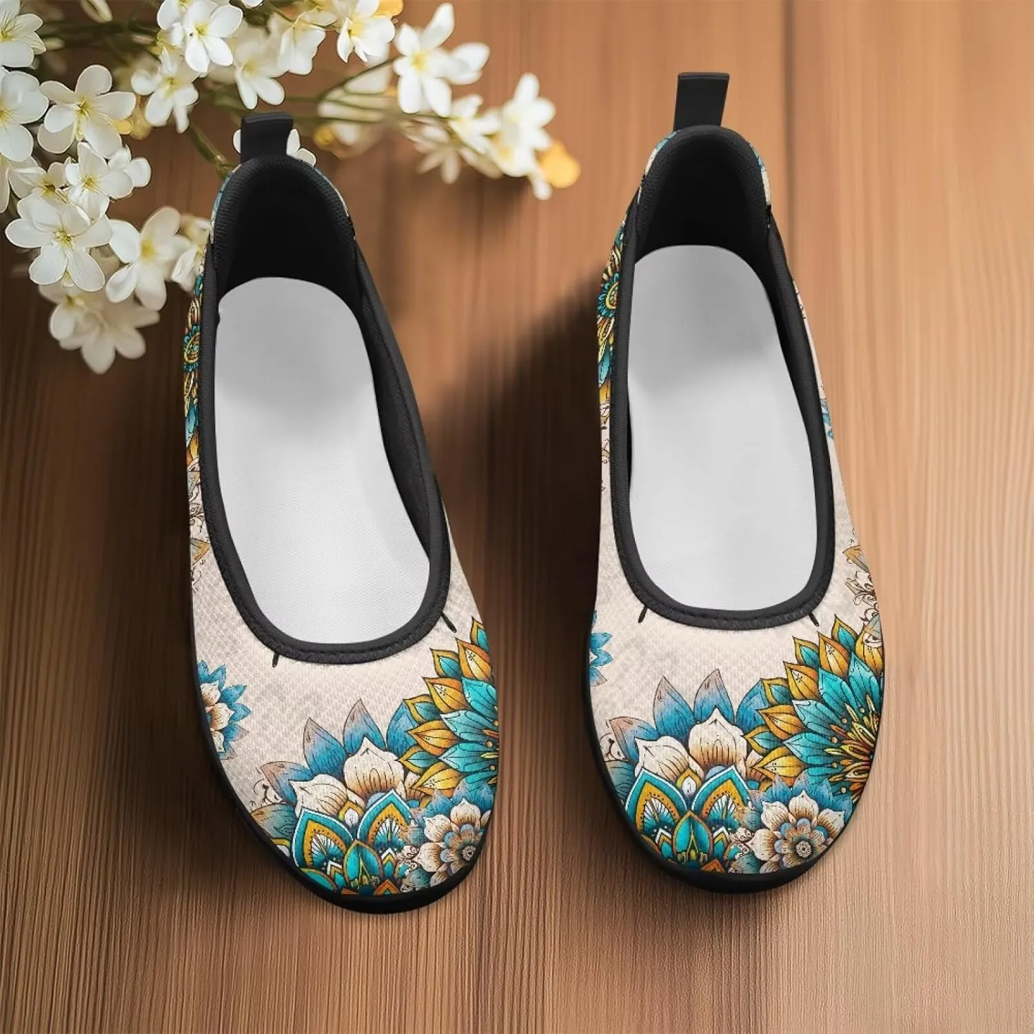 Women's Loafers Slip On Comfortable Casual Walking Flats Work Shoes Closed Dress Flats for Women Size 6-10