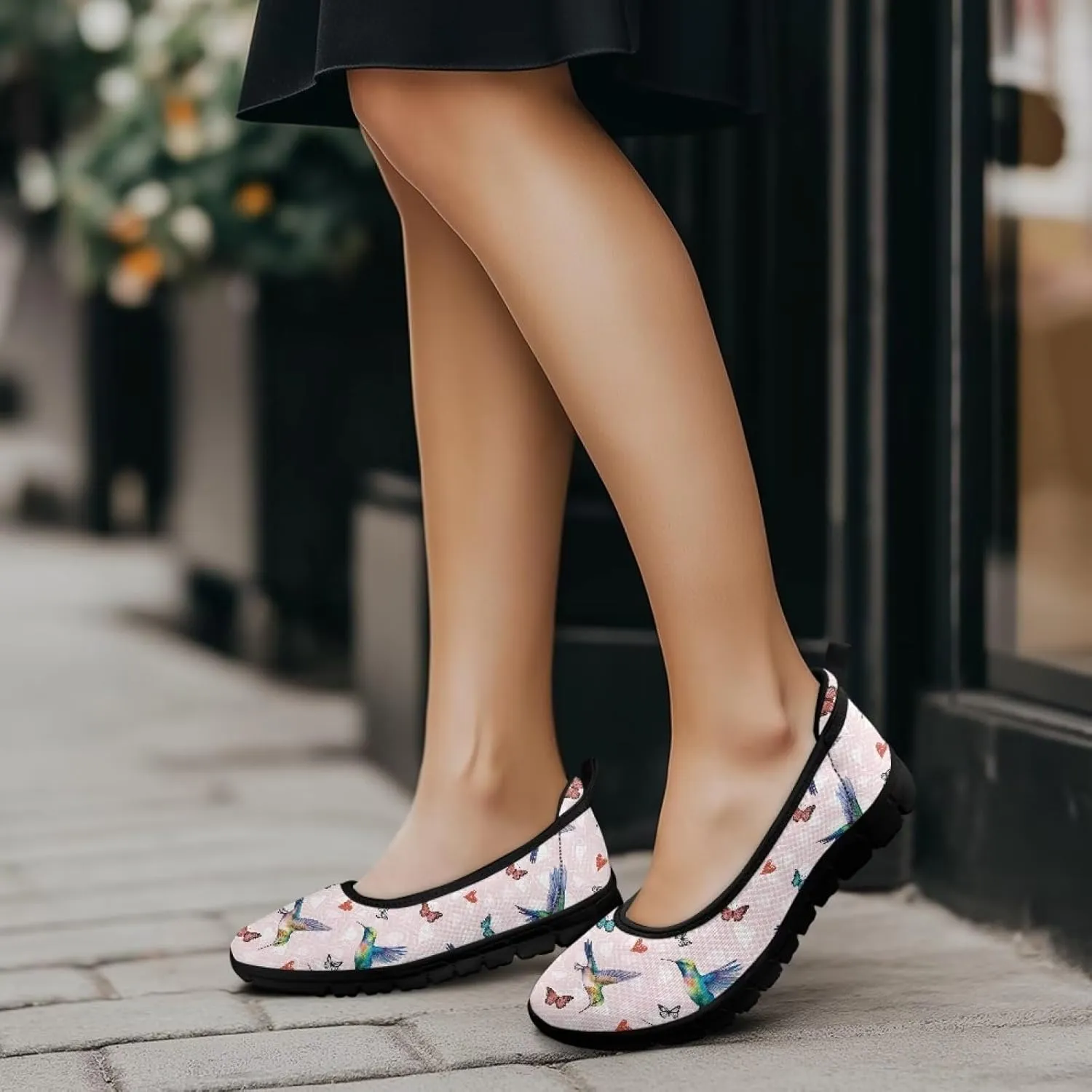 Women's Loafers Slip On Comfortable Casual Walking Flats Work Shoes Closed Dress Flats for Women Size 6-10