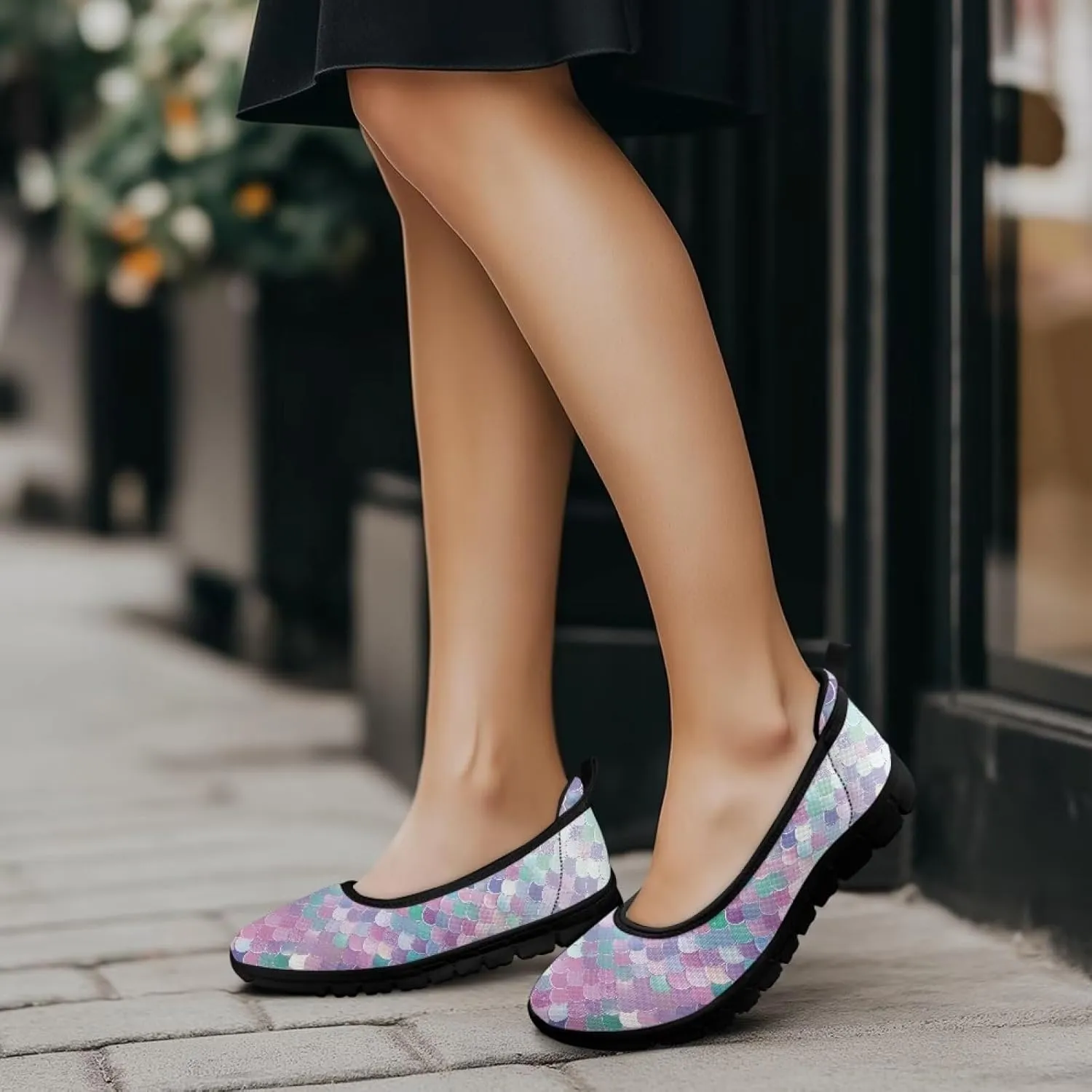 Women's Loafers Slip On Comfortable Casual Walking Flats Work Shoes Closed Dress Flats for Women Size 6-10