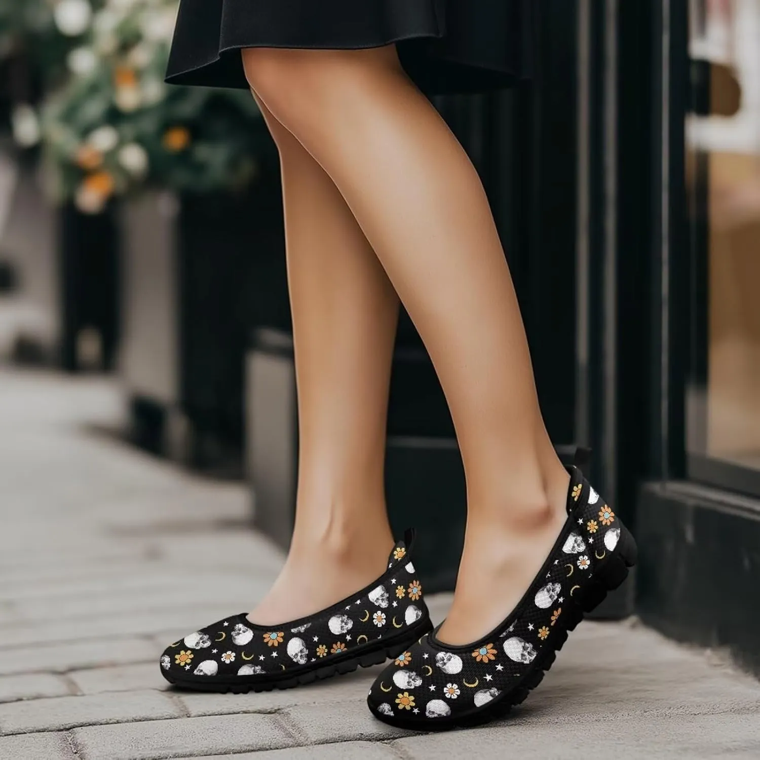Women's Loafers Slip On Comfortable Casual Walking Flats Work Shoes Closed Dress Flats for Women Size 6-10