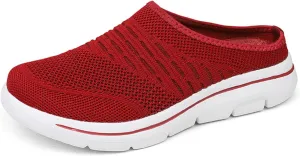 Women's Mesh Breathable Soft Sole Mules Sandals Casual Comfortable Outdoor Sports Wedge Shoes Arch Support Beach Sandals Closed Toe Slides Orthopedic Diabetic Shoes