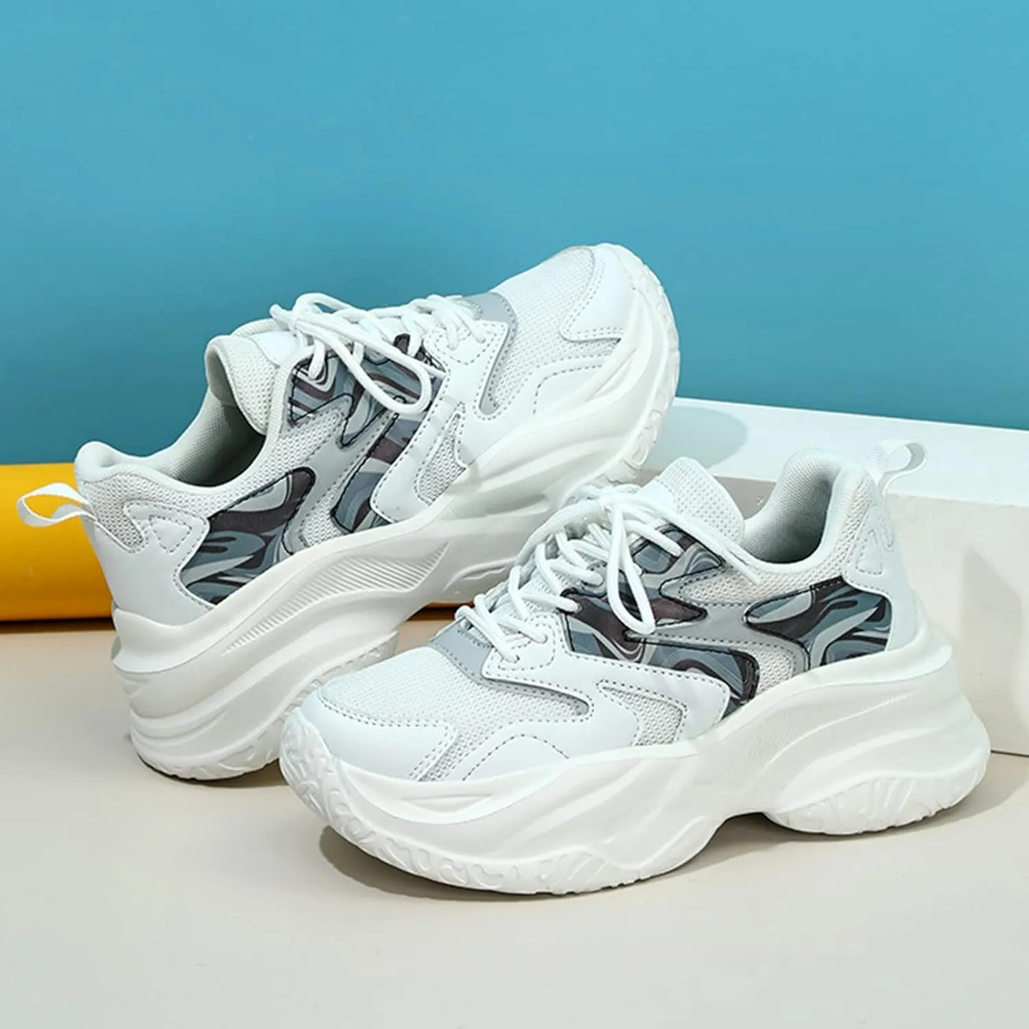 Womens Running Shoes Zapatos para Mujeres Womens Size 8.5 Wide Sneakers Slip Ons Casual Sneakers for Women Outdoor Trainers Tenis para Caminar De Mujer Con Plataforma Comodos