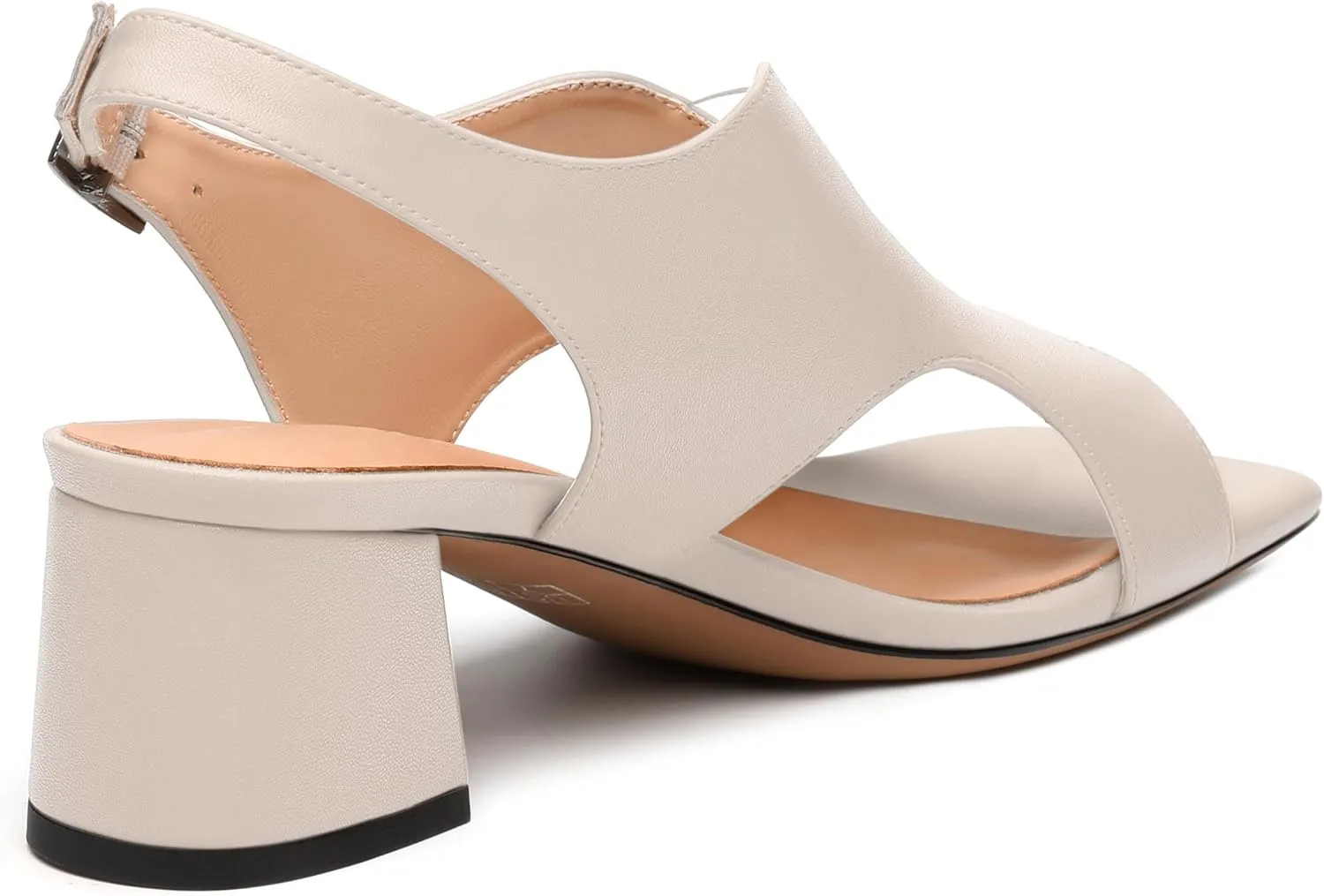 Womens Slingback Sandals, Peep Toe Mid Block heel Sandals for Women, Leather Insole Comfort Sandals 2"