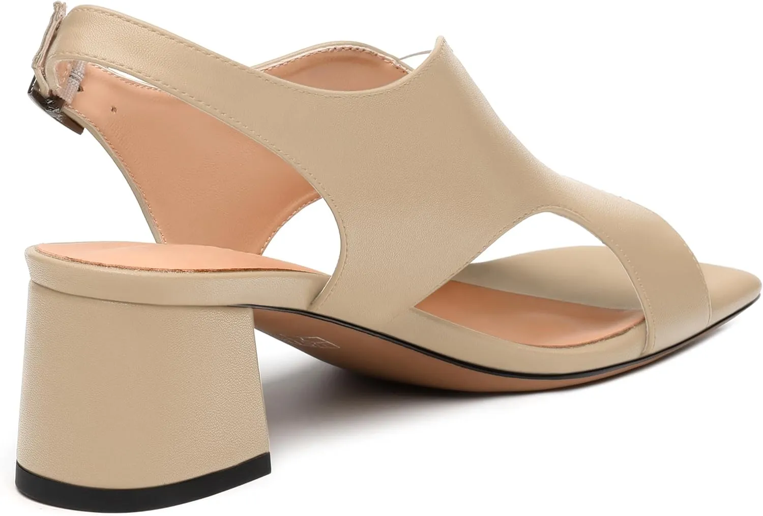 Womens Slingback Sandals, Peep Toe Mid Block heel Sandals for Women, Leather Insole Comfort Sandals 2"
