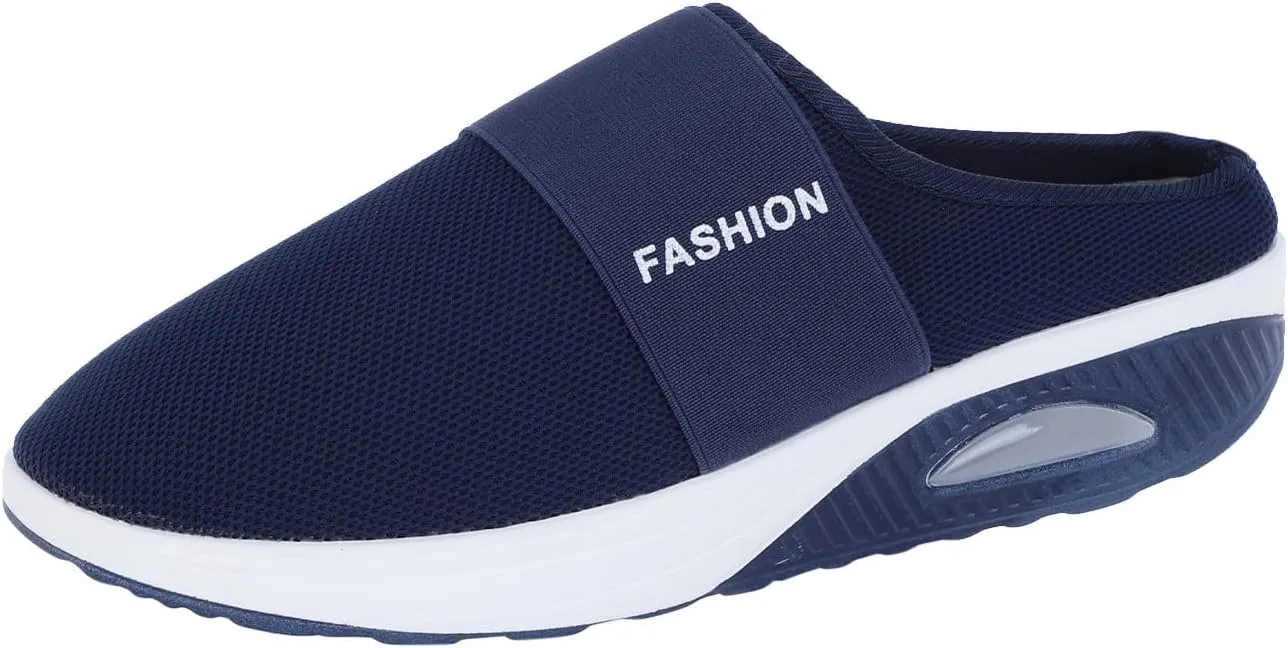 Women's Slip-On Orthopedic Arch Support Backless Mens Tennis Shoes Mesh Breathable Men Casual Shoes Black Platform Sneaker Red Tennis Shoe Casual Loafers