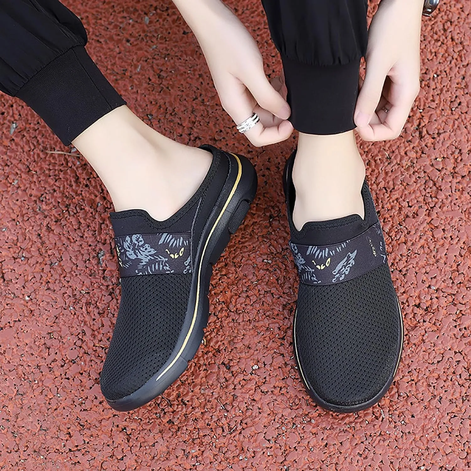 Women's Slip-On Orthopedic Arch Support Backless Womens Running Shoes Food Service Men Shoes Casual Casual Sneakers Platform Tennis Shoe Cross Trainer Shoe