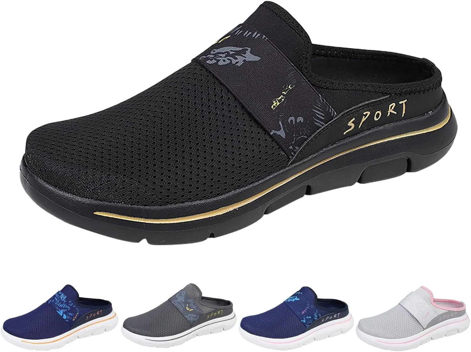 Women's Slip-On Orthopedic Arch Support Backless Womens Running Shoes Food Service Men Shoes Casual Casual Sneakers Platform Tennis Shoe Cross Trainer Shoe