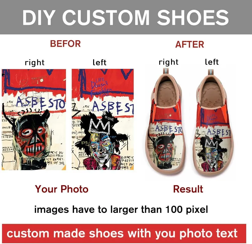 Women's Slip Ons Sneakers Lightweight Walking Casual Loafers Animal Splatter Art Painted Travel Holiday Shoes