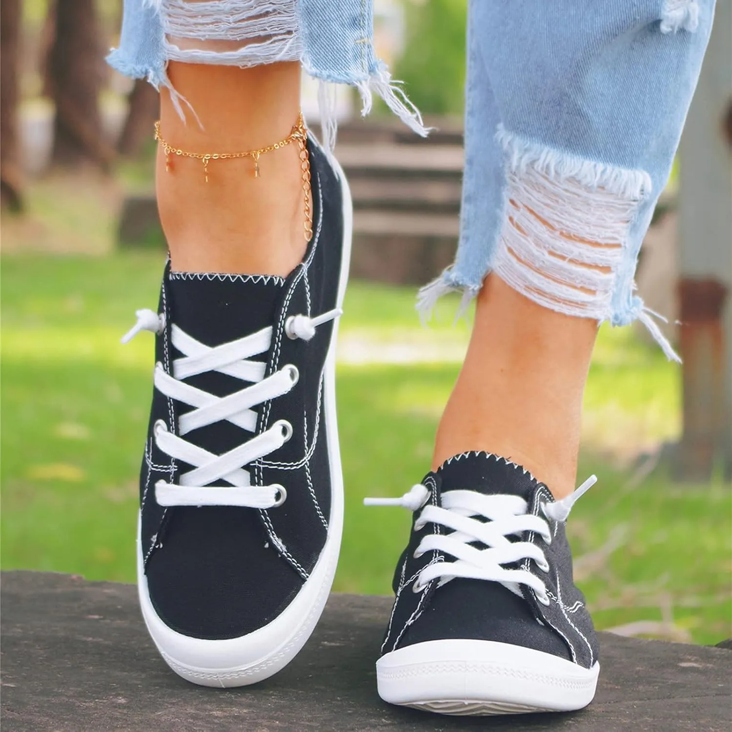 Womens Sneakers Size 11 Walking Zapatos para Mujer Comodos Casuales De CuñA Bajitos Cerrados Non Slip House Shoes for Women Elderly Womens White Sneakers Slip On Tenis OrtopéDicos para Mujer Blanco