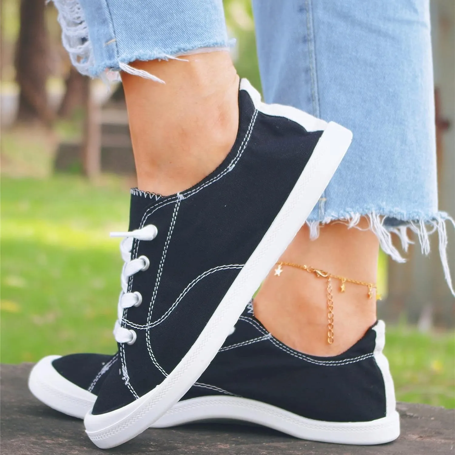 Womens Sneakers Size 11 Walking Zapatos para Mujer Comodos Casuales De CuñA Bajitos Cerrados Non Slip House Shoes for Women Elderly Womens White Sneakers Slip On Tenis OrtopéDicos para Mujer Blanco