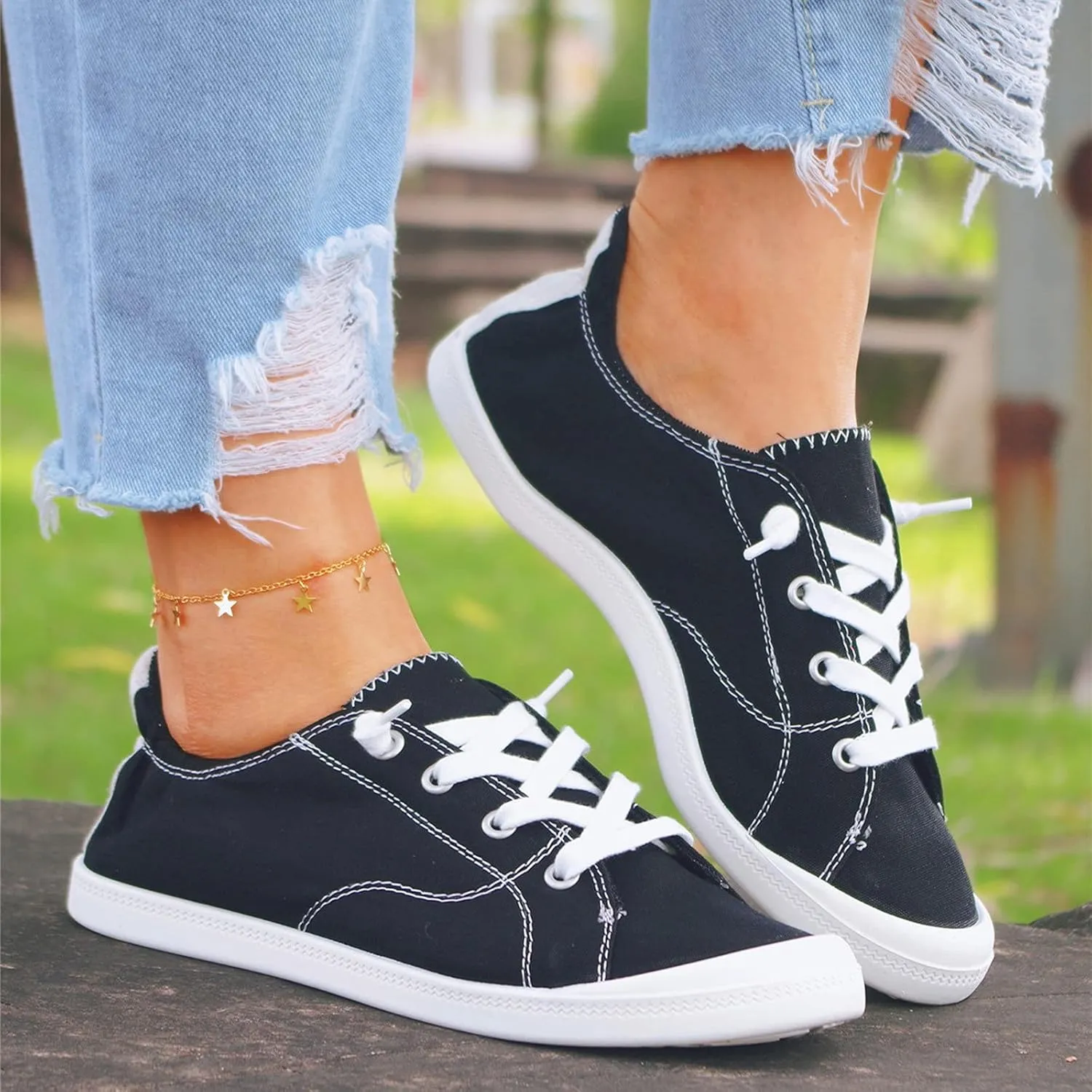 Womens Sneakers Size 11 Walking Zapatos para Mujer Comodos Casuales De CuñA Bajitos Cerrados Non Slip House Shoes for Women Elderly Womens White Sneakers Slip On Tenis OrtopéDicos para Mujer Blanco