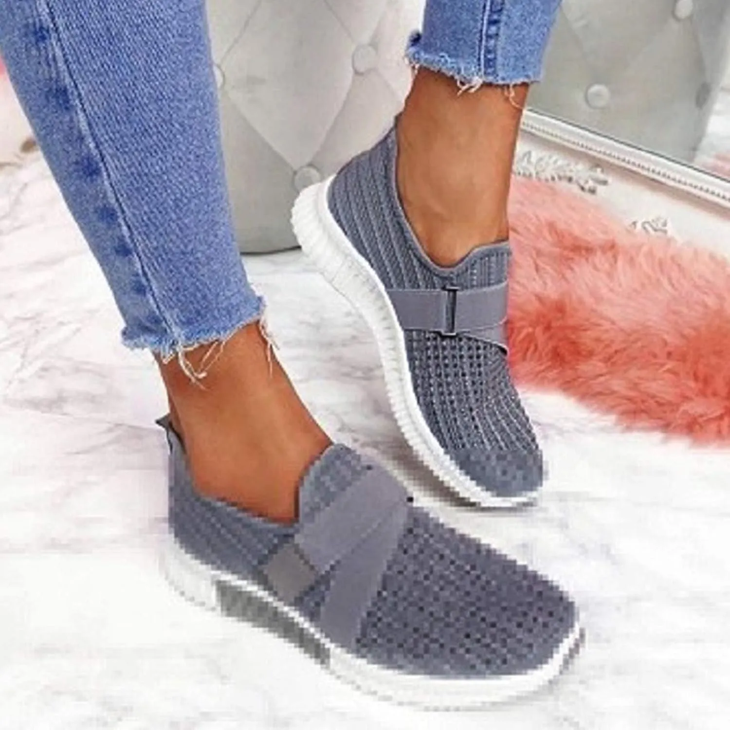 Women's Sneakers Wide Zapato Ortopedico para Mujer Pie Derecho Womens Slip On Shoes Wide Sneakers for Walking Women Zapatos De Mujer De Vestir Comodos Plataforma De Espartaanchos