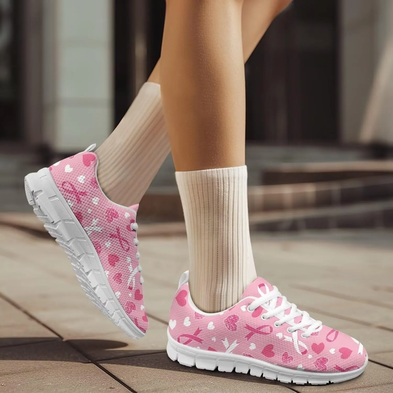 Women's Tennis Shoes Lightweight Breathable Mesh Sneakers for Daily Wear
