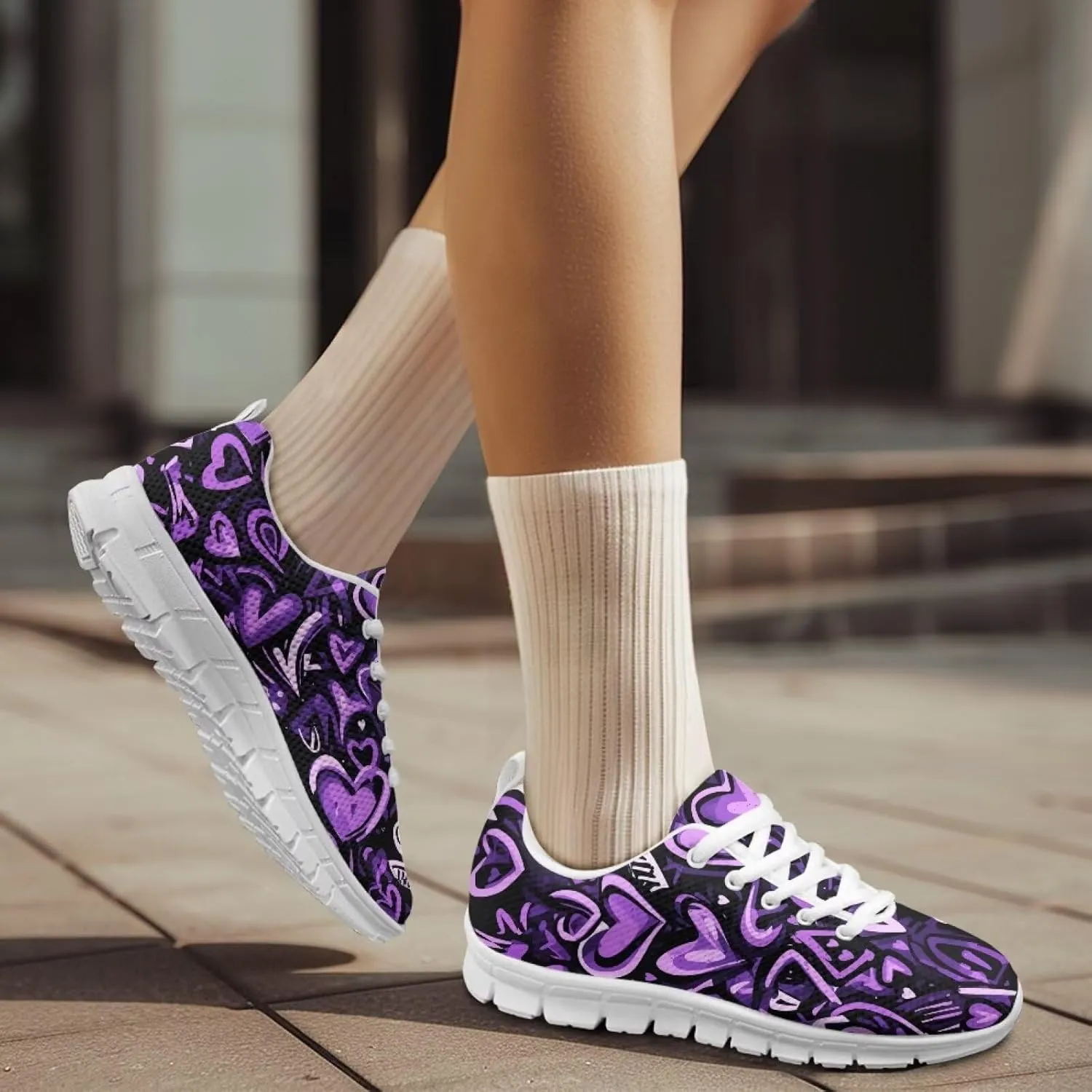 Women's Tennis Shoes Lightweight Breathable Mesh Sneakers for Daily Wear